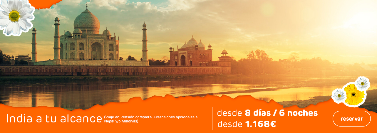 Ofertas de viajes a India. Primavera/Verano 2024