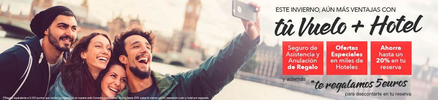 Ofertas de Vuelo + Hotel