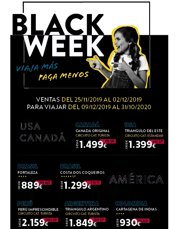 Black Friday, ofertas de viajes y vacaciones: Black Week