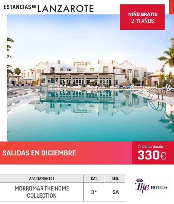 Las mejores ofertas en viajes a Canarias y Baleares: Ofertas de diciembre a hoteles en Lanzarote